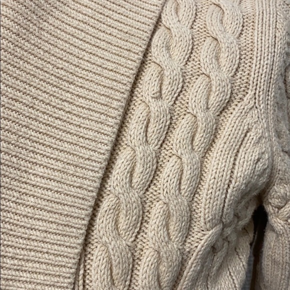 Tommy Hilfiger Open Front Cable Knit Cardigan - Picture 3 of 5